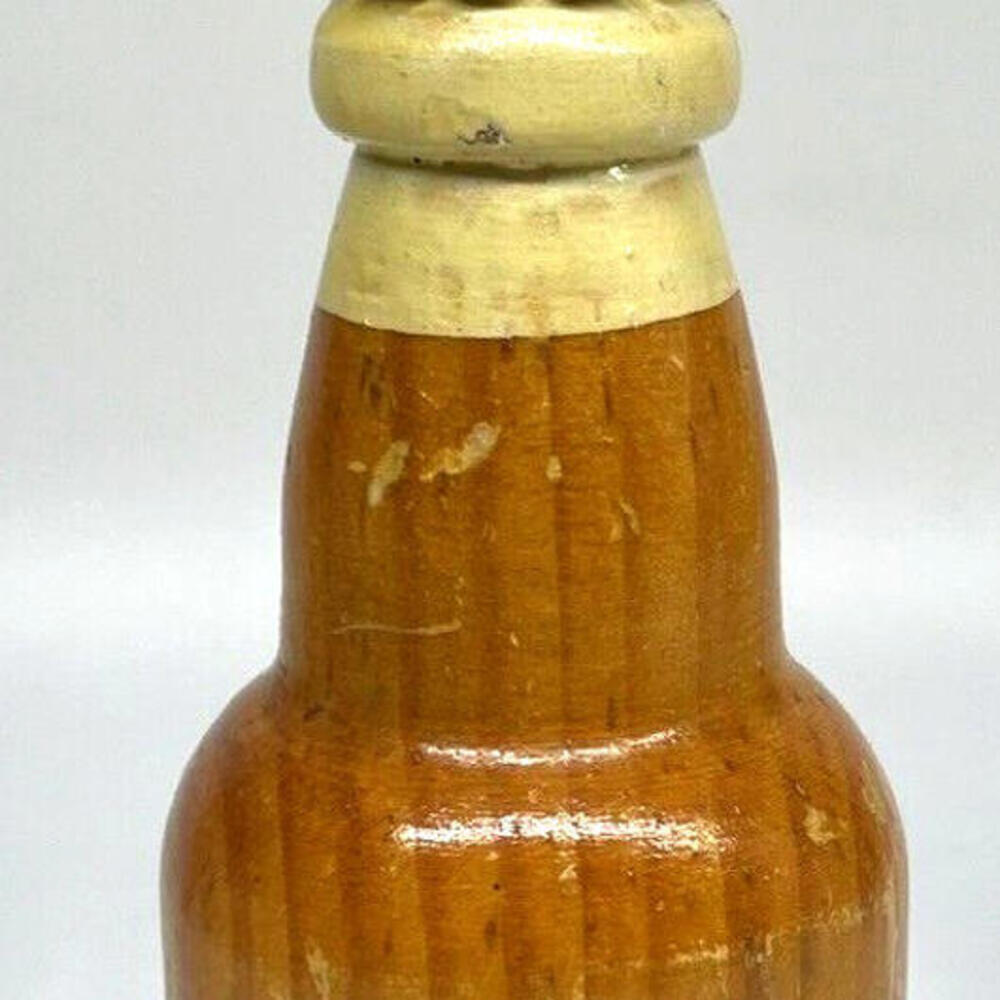 Vintage Wooden Corona Extra Beer Bottle Opener Salt Shaker Combo